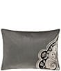 Color:Silver - Image 1 - Mariana Embroidered Boudoir Pillow