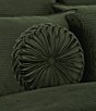 Color:Forest - Image 2 - Townsend Button-Tufted Pleated Round Pillow