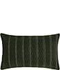 Color:Forest - Image 1 - Townsend Wave Textured Velvet Lumbar Decorative Pillow Cover