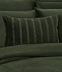 Color:Forest - Image 2 - Townsend Wave Textured Velvet Lumbar Decorative Pillow Cover