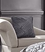 Color:Charcoal - Image 2 - Tribeca 18#double; Square Pleated Decorative Pillow