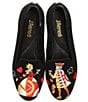 Color:Black - Image 1 - Fullhouse King and Queen Embroidered Loafer Flats