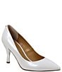 Color:White Patent - Image 1 - Kanan Patent Pointed Toe Dress Pumps
