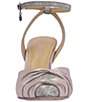 Color:Pewter Glitter - Image 5 - Leander Satin and Glitter Ankle Strap Dress Pumps