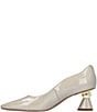 Color:Taupe Patent - Image 4 - Lysandra Patent Ball Kitten Heel Pumps