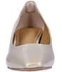 Color:Taupe Patent - Image 5 - Lysandra Patent Ball Kitten Heel Pumps