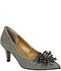 Color:Pewter Dance Glitter - Image 1 - Tacitha Glitter Fabric Beaded Ornament Pumps
