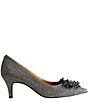 Color:Pewter Dance Glitter - Image 2 - Tacitha Glitter Fabric Beaded Ornament Pumps