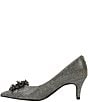 Color:Pewter Dance Glitter - Image 4 - Tacitha Glitter Fabric Beaded Ornament Pumps