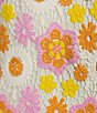 Color:Multi Floral - Image 3 - Hali Floral 3/4 Sleeve Lace Button Up Mandarin Collar Split V-Neck Midi Dress