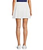 Color:White - Image 2 - Fernwood Stretch Moisture Wicking Woven A-Line Pull-On Mini Skort
