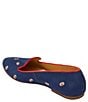 Color:Midnight Navy - Image 3 - Football Embroidered Suede Loafers