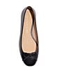 Color:Black - Image 4 - Kenlyn Ballet Leather Bow Flats