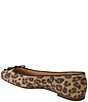 Color:Leopard/Black - Image 3 - Kenlyn Ballet Leopard Print Suede Bow Flats