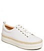 Color:White/Gold - Image 1 - Mia Espadrille Lace-Up Platform Sneakers