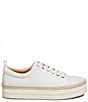 Color:White/Gold - Image 2 - Mia Espadrille Lace-Up Platform Sneakers