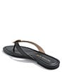 Color:Black/Toast - Image 3 - Roxy Leather Flip-Flop Sandals