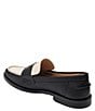 Color:Black/Ivory - Image 3 - Tipson Penny Colorblock Leather Penny Loafers