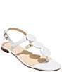 Color:White - Image 1 - Worth Leather Flat Thong Sandals