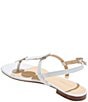 Color:White - Image 3 - Worth Leather Flat Thong Sandals
