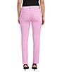 Color:Orchid - Image 2 - Cassie Mid Rise Slim Fit Straight Leg Jean