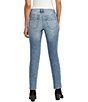 Color:Beacon Blue - Image 2 - Cassie Mid-Rise Slim Straight Leg Jeans
