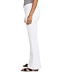 Color:White - Image 3 - Kait Stretch Denim Mid Rise Flare Leg Jeans