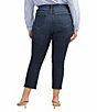 Color:Canyon Blue - Image 2 - Plus Size Ruby Stretch Denim Mid Rise Straight Leg Cropped Jeans