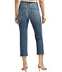 Color:Star Gauzer Blue - Image 2 - Valentina Mid Rise Straight Leg Cropped Jean