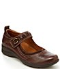 Color:Dark Brown - Image 1 - Emily Leather Mary Janes