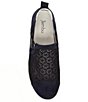 Color:Navy - Image 5 - Erin Suede Perforated Slip-On Sneakers