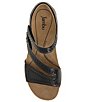 Color:Black - Image 5 - Makayla Leather Sandals