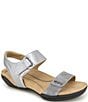 Color:Gunmetal/Pewter - Image 1 - Morgan Leather and Suede Sandals