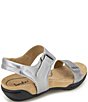 Color:Gunmetal/Pewter - Image 3 - Morgan Leather and Suede Sandals