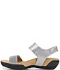 Color:Gunmetal/Pewter - Image 4 - Morgan Leather and Suede Sandals