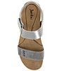 Color:Gunmetal/Pewter - Image 5 - Morgan Leather and Suede Sandals