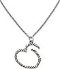 Color:Sterling Silver - Image 2 - Changeable Heart Charm Holder Necklace
