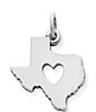 Color:Silver - Image 1 - Deep In The Heart of Texas Sterling Silver Charm