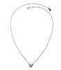 Color:A - Image 2 - Delicate Heart Initial Sterling Silver Necklace