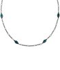 Color:Sterling Blue - Image 1 - Blue Enamel Cordoba Necklace