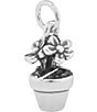 Color:Sterling Silver - Image 1 - Green Thumb Charm