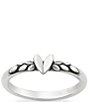Color:Sterling Silver - Image 1 - Heart and Vine Ring