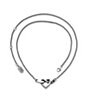 Color:Silver - Image 2 - Heart Knot Necklace
