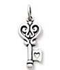 Color:Sterling Silver - Image 1 - Key to My Heart Charm