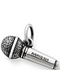 Color:Sterling Silver - Image 2 - Microphone Charm