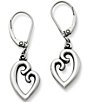 Color:Silver - Image 1 - Mother's Love Drop Earrings