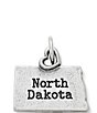 Color:Sterling Silver - Image 1 - My North Dakota State Charm