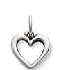 Color:Silver - Image 1 - Sterling Silver Open Wire Heart Charm