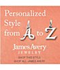 Color:A - Image 2 - Sterling Silver Script Initial Bracelet or Necklace Charm