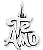 Color:Sterling Silver - Image 1 - Te Amo Sterling Silver Charm